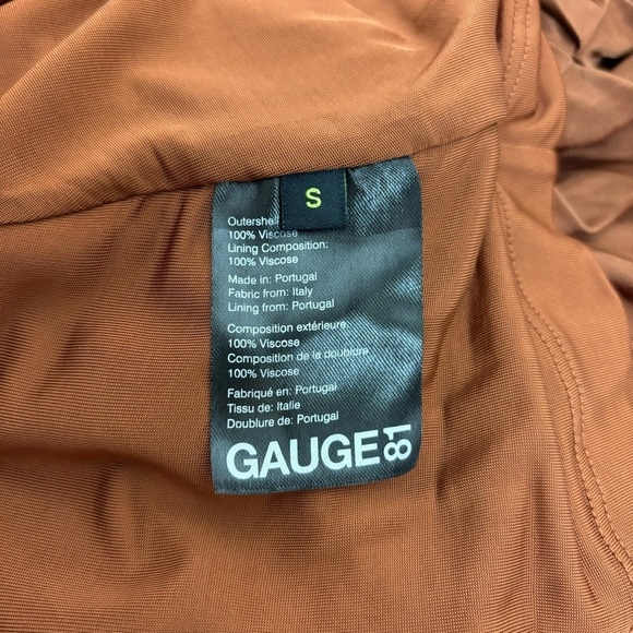 GAUGE81 Riga Mini Dress in Chestnut Size S - Picture 13 of 15
